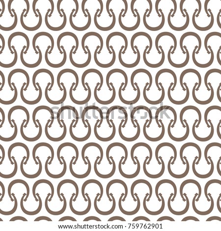 Seamless pattern with horseshoe. Horseshoes seamless pattern. Vector icons of old vintage horseshoe for equestrian sport or lucky concept design element Royalty-Free Stock Photo #759762901