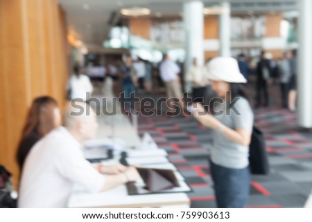 abstract blur Office background of conference room ideal for business presentation 