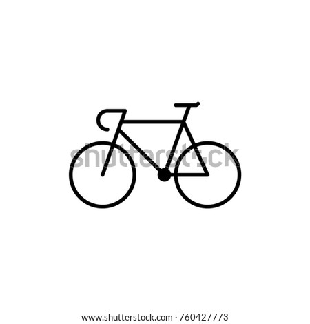 Line bicyckle icon