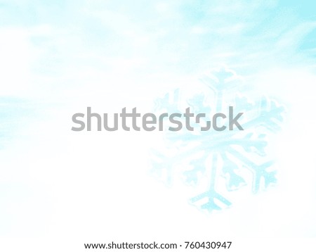 Winter background. Snowflake abstract background.