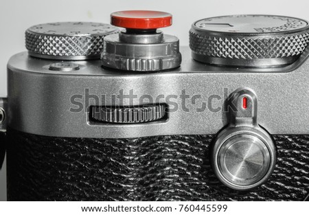camera shutter button and dial
