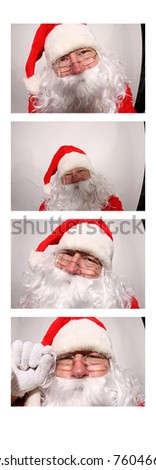 Santa Claus Photo Booth. Photo Booth picture with Santa Claus. 