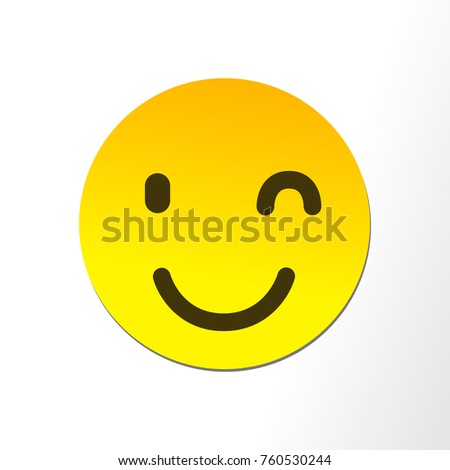 Happy emoticon vector. smile icon.Smiley background.