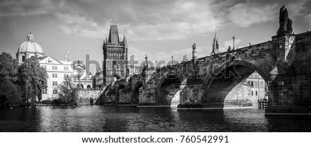 Charles Bridge, Prague Royalty-Free Stock Photo #760542991