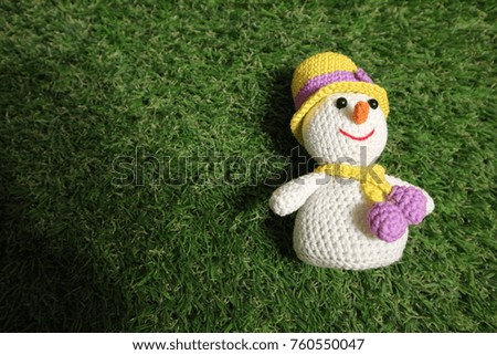 Cute little christmas snowman
