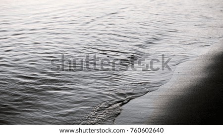 Black and White picture of calm waves