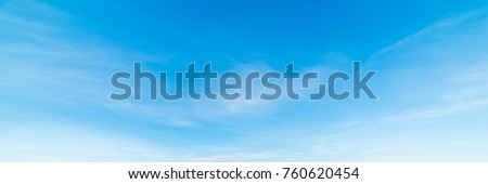 blue sky with white, soft clouds Royalty-Free Stock Photo #760620454