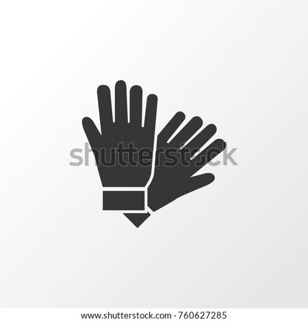 Glove Icon Symbol. Premium Quality Isolated Mitten Element In Trendy Style. Royalty-Free Stock Photo #760627285
