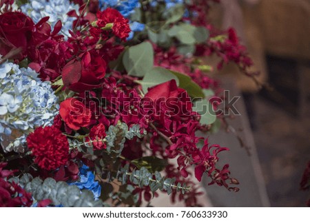 Wedding  flower decoration background