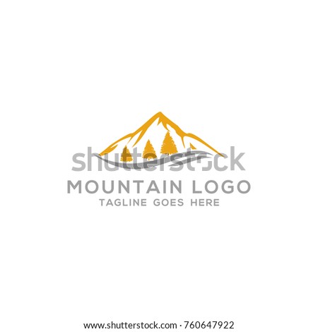 mountain logo template vector illustration