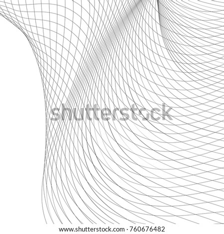 Abstract vector background with wavy lines