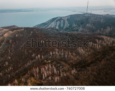 zhiguli mountains skyshot - russia, samara