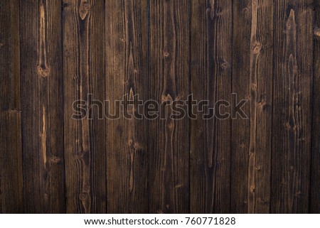 Dark brown wood texture with natural striped pattern for background, wooden surface for add text or design decoration art work