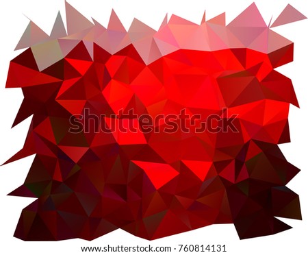Light Red vector shining triangular background. Shining illustration, which consist of triangles. Brand-new style for your business design.