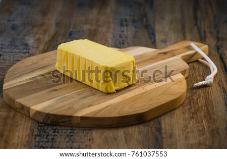 Plate of butter wrapping ready to eat, Agriculture Royalty-Free Stock Photo #761037553