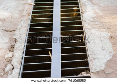Top view of drain cover