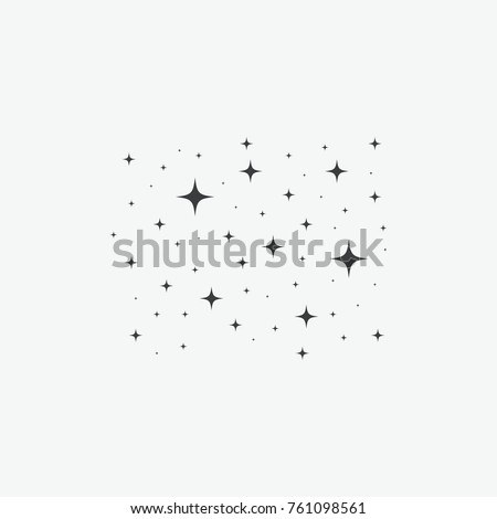 Sparkles Stars Vector Icon