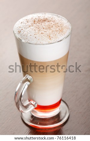 Coffee Latte in a glass