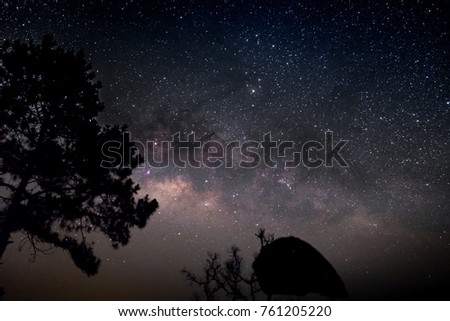 The Milky Way and the stars in the night sky are very beautiful.
