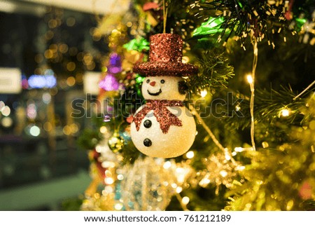 Christmas decoration on Christmas tree./ Christmas decoration.