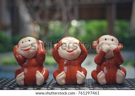 model monkeys at garden