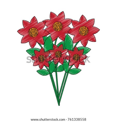 beautiful bunch flower nature ornament decoration image
