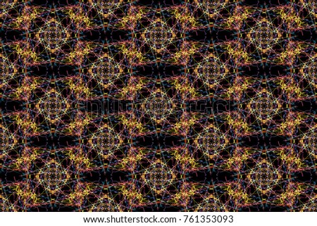 Abstract graphic pattern. Seamless tile background. Silk symmetry seamless pattern series.