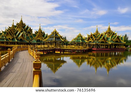 The ancient city in Bangkok, Thailand Royalty-Free Stock Photo #76135696