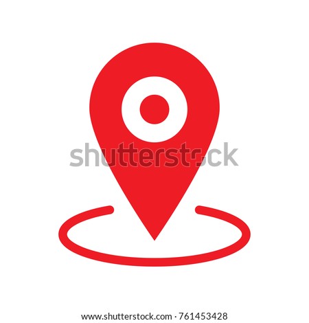Location map icon, gps pointer mark Royalty-Free Stock Photo #761453428