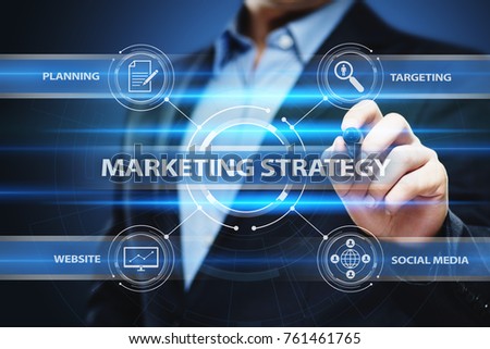 Marketing Strategy Business Advertising Plan Promotion concept.