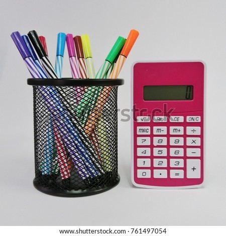 Concept of education or back to school in stationery. 