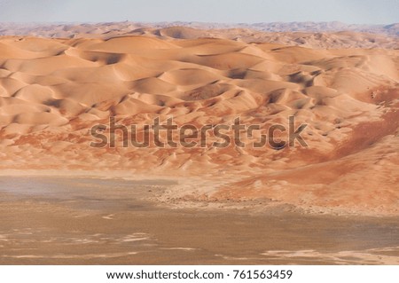epic dunes form a texture in The Empty Quarter