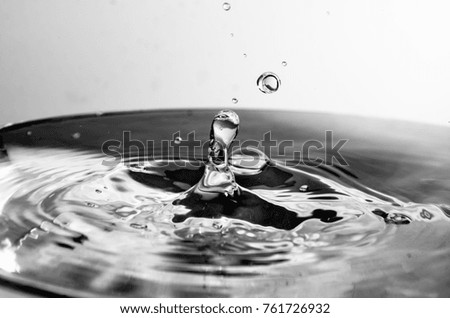 Water droplet making it's presence felt