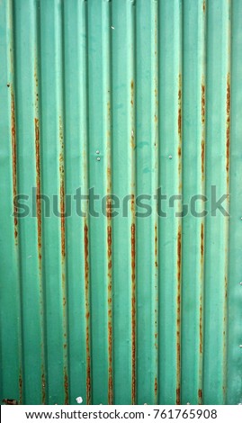 Old corrugated zinc sheet background