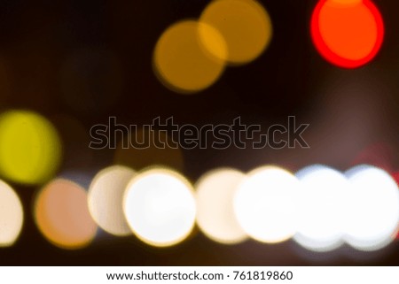 The background of the bokeh night city