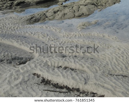 White sand on the beach