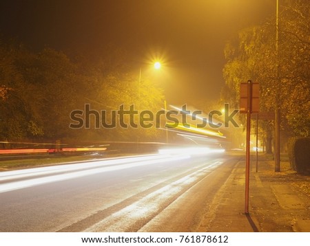 Lights from cars
