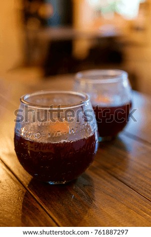 Hot mulled wine, warming autumn drink, warming winter drink, mulled wine background