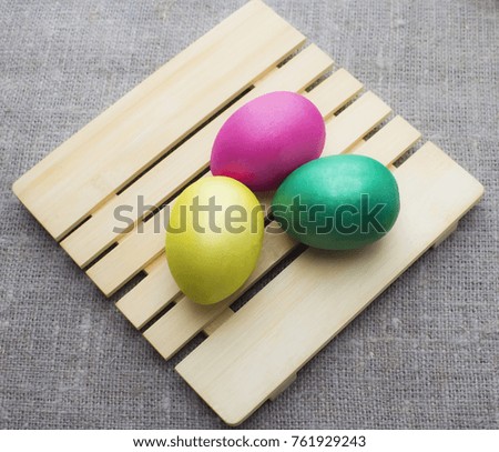 happy Easter, Easter eggs, eggs colored bright, spring holiday