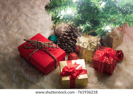Christmas  gift box background