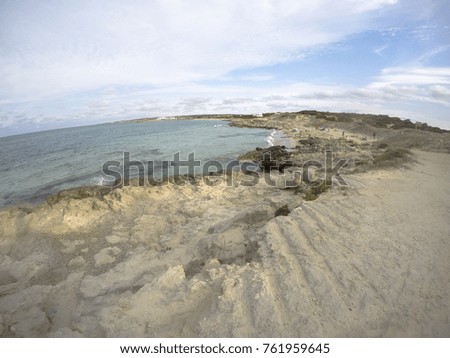 Formentera island seascape Balearics Spain
