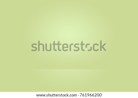 Abstract green gradient room background.used for display product