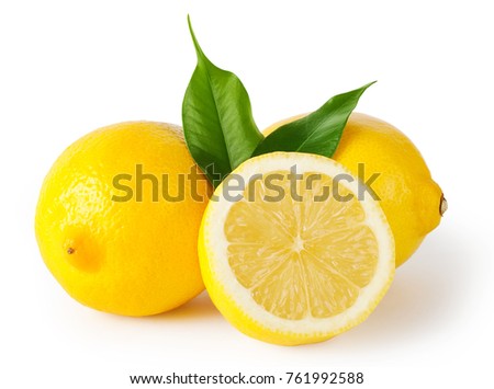 Lemon citrus with white background Royalty-Free Stock Photo #761992588