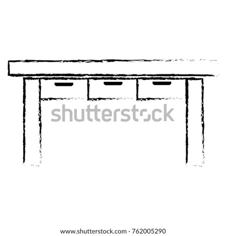 Isolated desk design