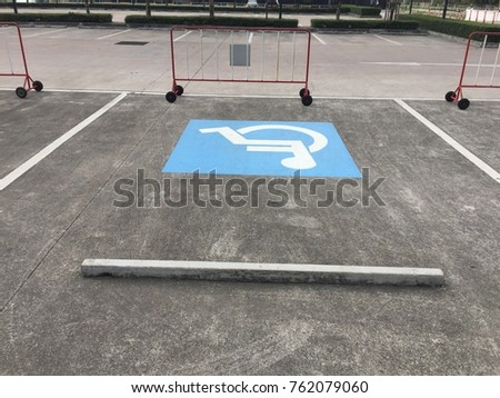 Handicaped parking.wheelchair symbol,sign
