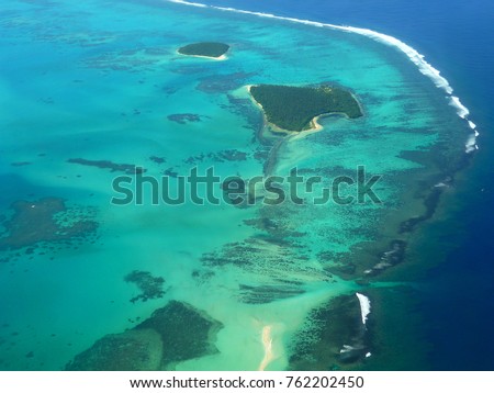 Tonga from above Royalty-Free Stock Photo #762202450