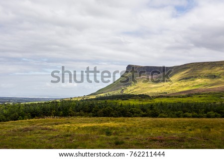 The Benbulben mountain in Sligo, Ireland