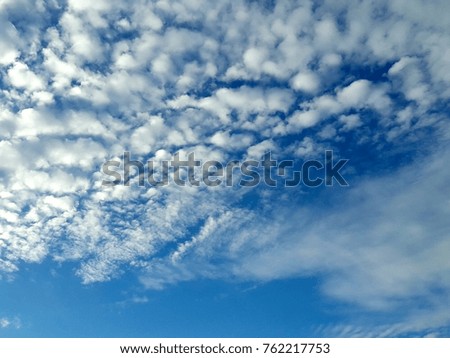 tropical blue sky white clouds as background