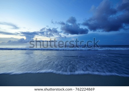 beautiful beach and tropical sea. Sabah Borneo  