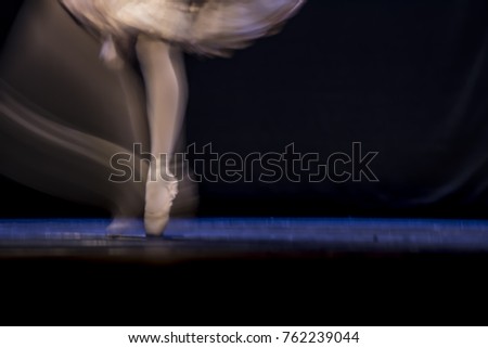 The dancer's movement